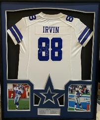 Framed Signed Michael Irvin Jersey 202//242